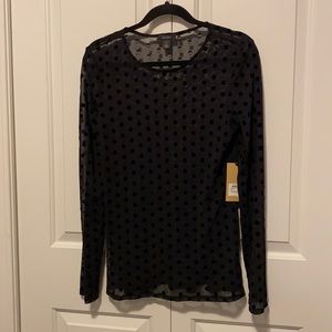 Halogen poka dot blouse